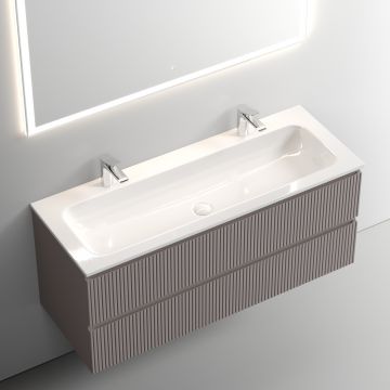 Тумба подвесная Sancos (Санкос) Snob T 1195х445х500 мм, c двумя ящиками оснащенными доводчиками, Doha Soft, (без раковины) (SNT120SM)