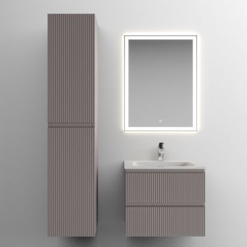 Тумба подвесная Sancos Snob T 590х445х500 мм, c двумя ящиками оснащенными доводчиками, Doha Soft, (без раковины) (SNT60SM)