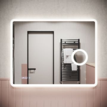 Зеркало для ванной комнаты Sancos (Санкос) Arcadia 1.0 900х700 мм, с подсветкой, (AR1.900)