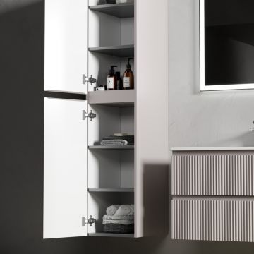 Шкаф-пенал Sancos (Санкос) Snob R подвесной Doha Soft, 350х350х1650 мм, (PSNR35SM)