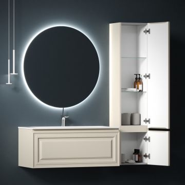 Шкаф-пенал Sancos (Санкос) Very подвесной правый, Beige Soft, 350х300х1600 мм, (PVR35RCE)