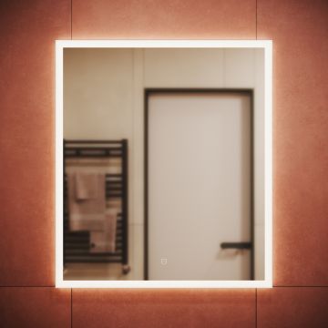 Зеркало для ванной комнаты Sancos (Санкос) Palace 700х800 мм, с подсветкой, (PA700)