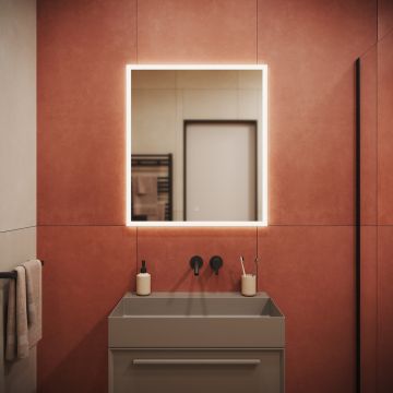 Зеркало для ванной комнаты Sancos (Санкос) Palace 700х800 мм, с подсветкой, (PA700)