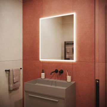 Зеркало для ванной комнаты Sancos (Санкос) Palace 700х800 мм, с подсветкой, (PA700)