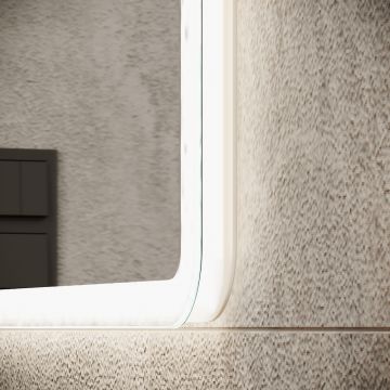 Зеркало для ванной комнаты Sancos (Санкос) Arcadia 600х800 мм, с подсветкой, (AR600)