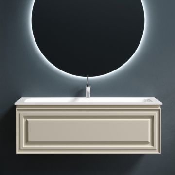 Тумба подвесная Sancos (Санкос) Very 1195х445х406 мм, c одним ящиком оснащенным доводчиками, Beige Soft, (без раковины) (VR120CE)