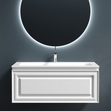 Тумба подвесная Sancos (Санкос) Very 995х445х406 мм, c одним ящиком оснащенным доводчиками, Bianco, (без раковины) (VR100W)