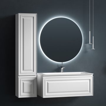 Тумба подвесная Sancos (Санкос) Very 995х445х406 мм, c одним ящиком оснащенным доводчиками, Bianco, (без раковины) (VR100W)