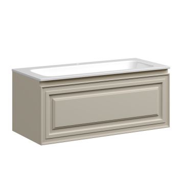 Тумба подвесная Sancos Very 995х445х406 мм, c одним ящиком оснащенным доводчиками, Beige Soft, (без раковины) (VR100CE)