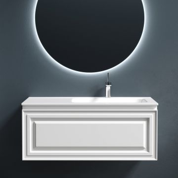 Тумба подвесная Sancos (Санкос) Very 995х445х406 мм, c одним ящиком оснащенным доводчиками, правая, Bianco, (без раковины) (VR100RW)