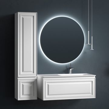 Тумба подвесная Sancos (Санкос) Very 995х445х406 мм, c одним ящиком оснащенным доводчиками, правая, Bianco, (без раковины) (VR100RW)