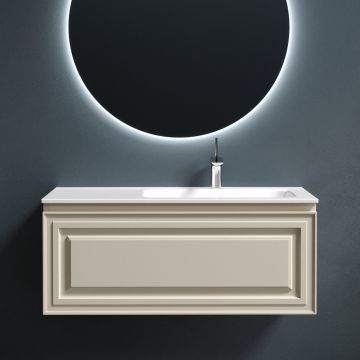 Тумба подвесная Sancos (Санкос) Very 995х445х406 мм, c одним ящиком оснащенным доводчиками, правая, Beige Soft, (без раковины) (VR100RCE)