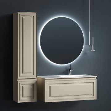 Тумба подвесная Sancos (Санкос) Very 995х445х406 мм, c одним ящиком оснащенным доводчиками, правая, Beige Soft, (без раковины) (VR100RCE)