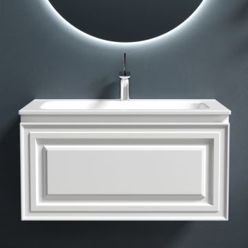 Тумба подвесная Sancos (Санкос) Very 790х445х406 мм, c одним ящиком оснащенным доводчиками, Bianco, (без раковины) (VR80W)