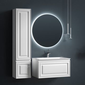 Тумба подвесная Sancos (Санкос) Very 790х445х406 мм, c одним ящиком оснащенным доводчиками, Bianco, (без раковины) (VR80W)