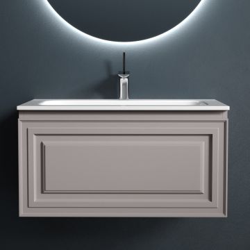 Тумба подвесная Sancos (Санкос) Very 790х445х406 мм, c одним ящиком оснащенным доводчиками, Doha Soft, (без раковины) (VR80SM)