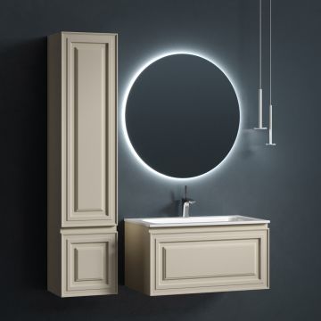 Тумба подвесная Sancos (Санкос) Very 790х445х406 мм, c одним ящиком оснащенным доводчиками, Beige Soft, (без раковины) (VR80CE)