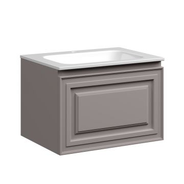 Тумба подвесная Sancos (Санкос) Very 590х445х406 мм, c одним ящиком оснащенным доводчиками, Doha Soft, (без раковины) (VR60SM)