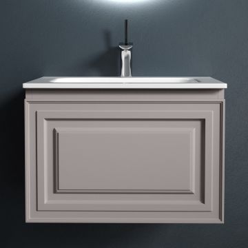 Тумба подвесная Sancos (Санкос) Very 590х445х406 мм, c одним ящиком оснащенным доводчиками, Doha Soft, (без раковины) (VR60SM)