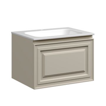 Тумба подвесная Sancos (Санкос) Very 590х445х406 мм, c одним ящиком оснащенным доводчиками, Beige Soft, (без раковины) (VR60CE)