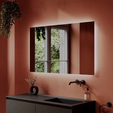 Зеркало для ванной комнаты Sancos SQUARE 1200х700 мм, с подсветкой, (SQ1200)
