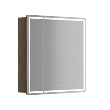 Зеркальный шкаф для ванной комнаты Sancos (Санкос) Mirror 790х150х740 мм, с LED подсветкой, цвет дуб чарльстон, (MI80ECH)