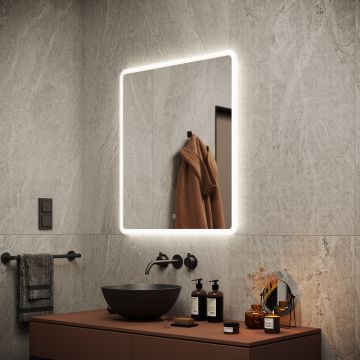 Зеркало для ванной комнаты Sancos (Санкос) Arcadia 700х800 мм, с подсветкой, (AR700)