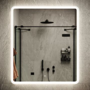 Зеркало для ванной комнаты Sancos (Санкос) Arcadia 700х800 мм, с подсветкой, (AR700)