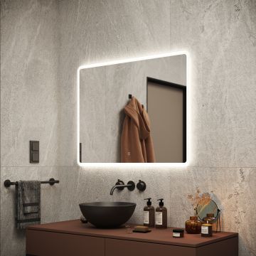 Зеркало для ванной комнаты Sancos (Санкос) Arcadia 900х700 мм, с подсветкой, (AR900)