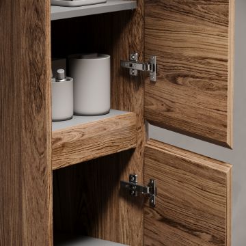 Шкаф-пенал Sancos (Санкос) Libra подвесной дуб чарльстон, 350х300х1600 мм, (PLB35ECH)