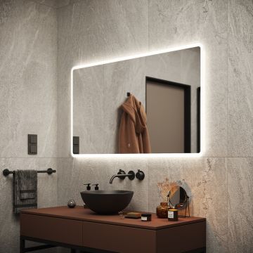 Зеркало для ванной комнаты Sancos Arcadia 1200х700 мм, с подсветкой, (AR1200)