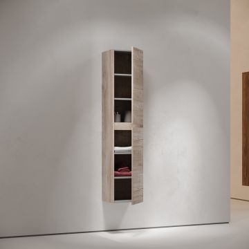 Шкаф-пенал Sancos (Санкос) Libra подвесной, 350х300х1600 мм, дуб галифакс натуральный, (PLB35EG)