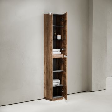 Шкаф-пенал Sancos (Санкос) Libra Floor напольный, дуб чарльстон, 350х300х1870мм, (PLB35FECH)