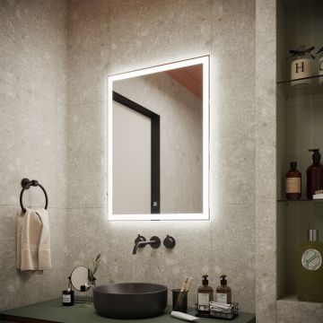 Зеркало для ванной комнаты Sancos City 600х800 мм, c подсветкой, (CI600)