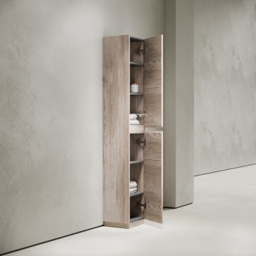 Шкаф-пенал Sancos (Санкос) Libra Floor напольный дуб галифакс натуральный, 350х300х1870 мм, (PLB35FEG)