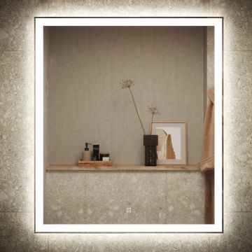 Зеркало для ванной комнаты Sancos (Санкос) City 700х800 мм, c подсветкой, (CI700)