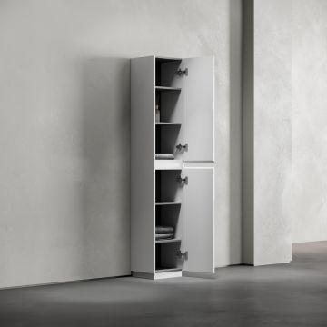 Шкаф-пенал Sancos (Санкос) Libra Floor напольный, белый глянец, 350х300х1870 мм, (PLB35FW)