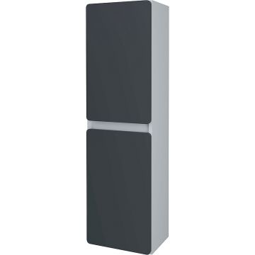 Шкаф-пенал Stella (Стелла) Polar подвесной Корделия 35, универсальный, SP-00001042 Серый, Белый