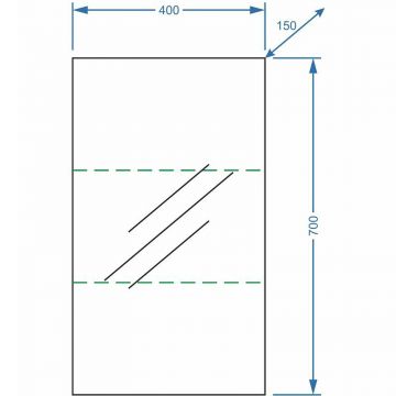 Зеркало-шкаф Stella (Стелла) Polar Альда 40 универсальный SP-00000221 белый