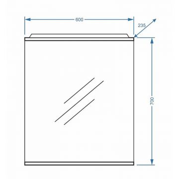 Зеркало Stella (Стелла) Polar Ванесса 60/С SP-00000219 белый