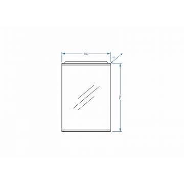 Зеркало Stella (Стелла) Polar Ильза 50/С SP-00000220 белый