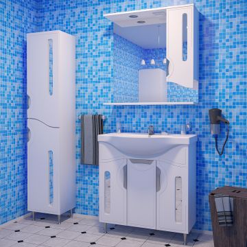 Зеркало-шкаф Stella (Стелла) Polar Сильва 100/С SP-00000207 белый