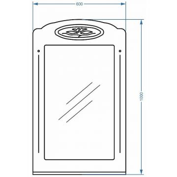 Зеркало Stella (Стелла) Polar Кармела 60, SP-00000188 ольха белая