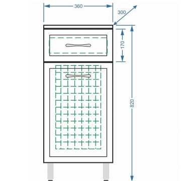 Комод Stella (Стелла) Polar Концепт 36, SP-00000152 белый