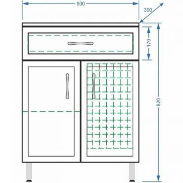 Комод Stella (Стелла) Polar Концепт 60, SP-00000155 белый