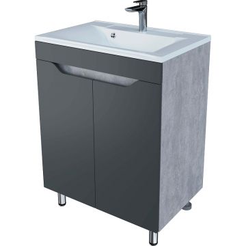 Тумба Stella Polar (Стелла Поляр) Абигель 65, SP-00001079 серый, цемент