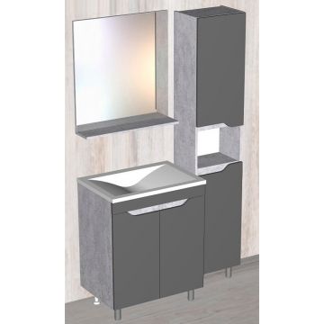 Тумба Stella Polar (Стелла Поляр) Абигель 65, SP-00001079 серый, цемент