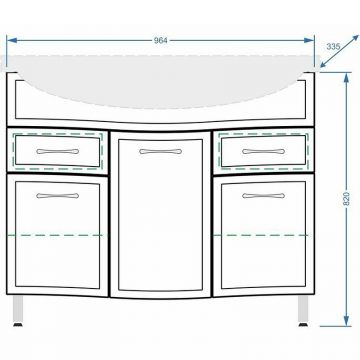 Тумба Stella (Стелла) Polar Концепт 100, SP-00000137 белый