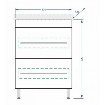 Тумба напольная Stella (Стелла) Polar Ванесса 60, SP-00000218 белый