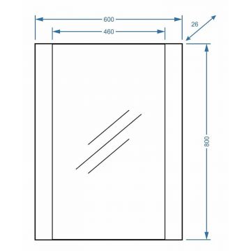 Зеркало Stella Polar (Стелла Поляр) Фаворита 60х80 SP-00000165 белый